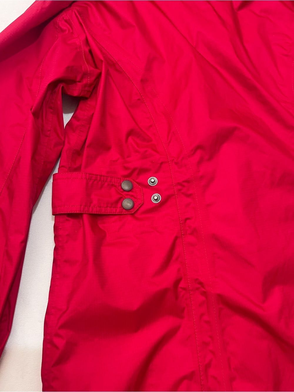 Eddie Bauer WeatherEdge Plus Vibrant Red Hooded Waterproof Rain Jacket Womens XL - Picture 14 of 16